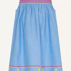 Accessorize Chambray Embroidered Dress