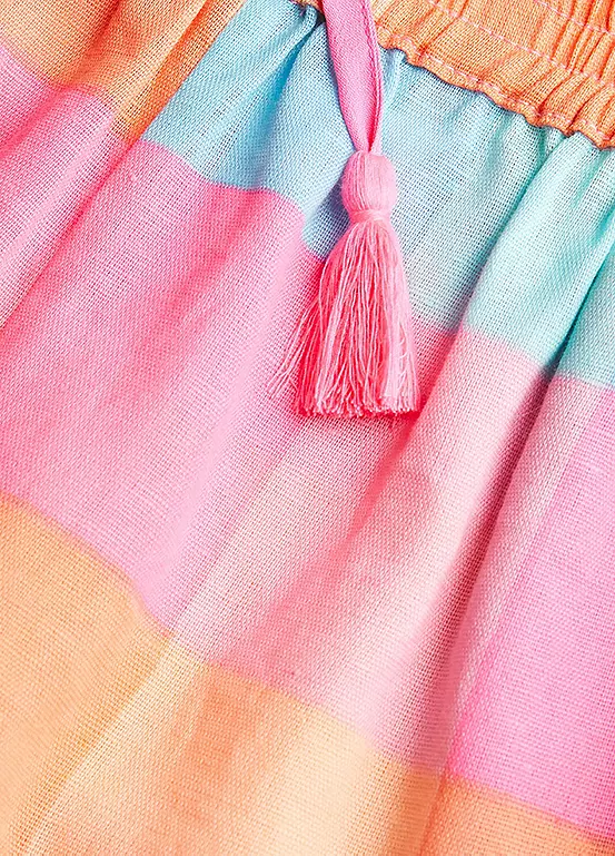 Accessorize Kids Frill Sleeve Check Dress 3 Accessorize Kids Frill Sleeve Check Dress - Image 3