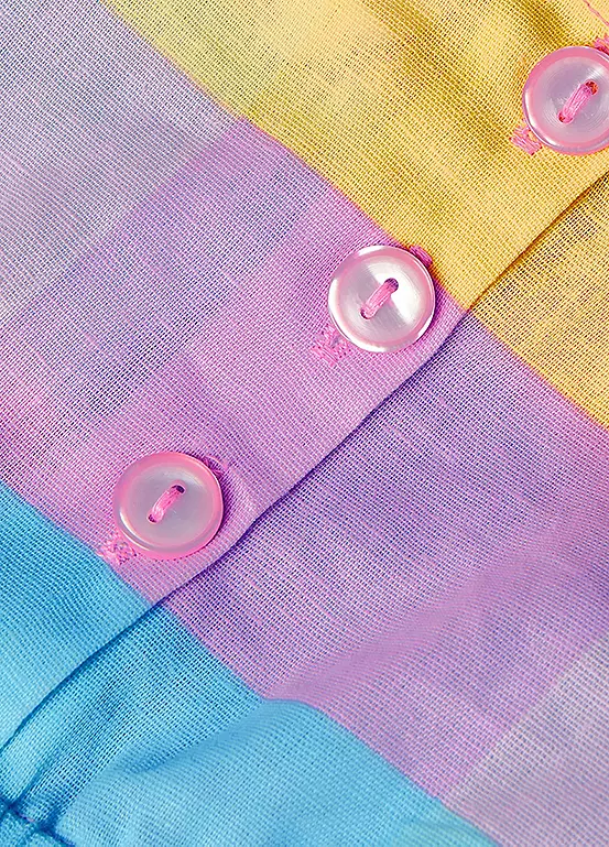 Accessorize Kids Frill Sleeve Check Dress 4 Accessorize Kids Frill Sleeve Check Dress - Image 4