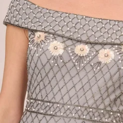 Adrianna Papell Beaded Long Dress -Outlet Seraph Dress Store Adrianna Papell Beaded Long Dress58S641FRSP W02