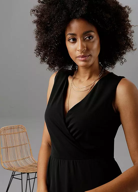 Aniston Floral Print Chiffon Skirt Dress 4 Aniston Floral Print Chiffon Skirt Dress - Image 4