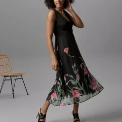 Aniston Floral Print Chiffon Skirt Dress 10 Aniston Floral Print Chiffon Skirt Dress -Outlet Seraph Dress Store Aniston Floral Print Chiffon Skirt Dress35157361FRSP W02