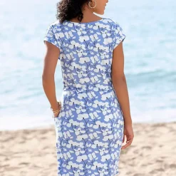 Beachtime Floral Jersey Dress -Outlet Seraph Dress Store Beachtime Floral Jersey Dress21635751FRSP W01