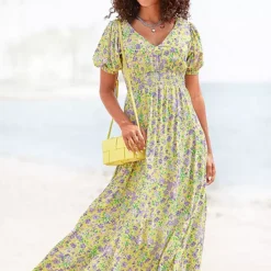 Beachtime Floral Print Maxi Dress