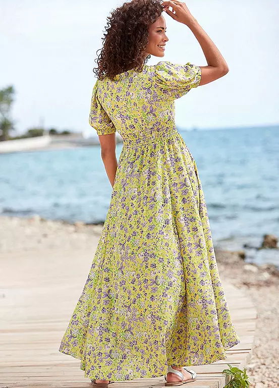 Beachtime Floral Print Maxi Dress 3 Beachtime Floral Print Maxi Dress - Image 3