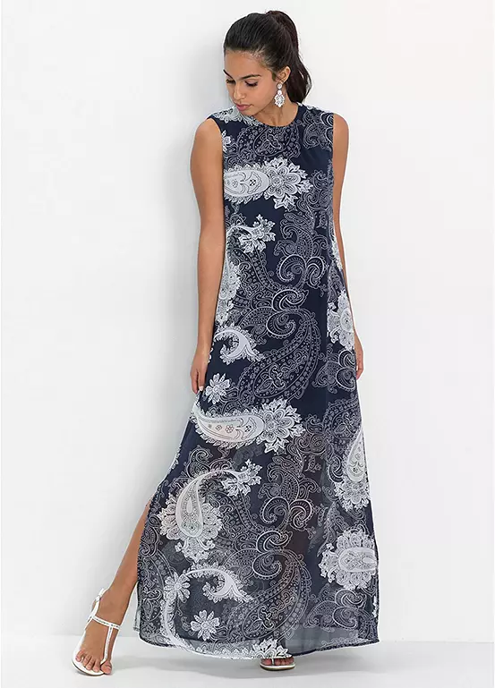 Bonprix Chiffon Maxi Dress 1 Bonprix Chiffon Maxi Dress