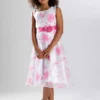 Bonprix Kids Rose Print Skater Dress