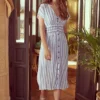 Bonprix Stripy Button Dress