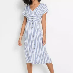 Bonprix Stripy Button Dress -Outlet Seraph Dress Store Bonprix Stripy Button Dress929635FRSP W01