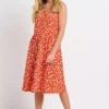 Brakeburn Floating Floral Sleeveless Dress