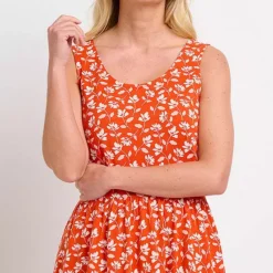 Brakeburn Floating Floral Sleeveless Dress -Outlet Seraph Dress Store Brakeburn Floating Floral Sleeveless Dress97G695FRSP W02