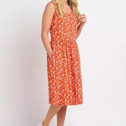 Brakeburn Floating Floral Sleeveless Dress -Outlet Seraph Dress Store Brakeburn Floating Floral Sleeveless Dress97G695FRSP W03