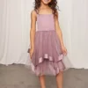 Chi Chi London Kids Embellished Tulle Layered Midi Dress