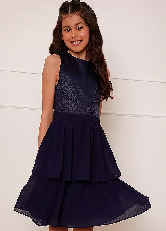 Chi Chi London Kids Textured Tiered Midi Dress 3 Chi Chi London Kids Textured Tiered Midi Dress - Image 3