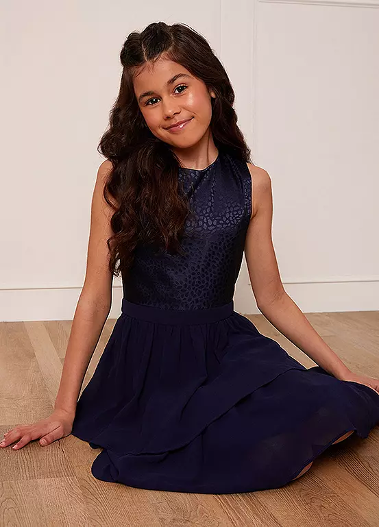 Chi Chi London Kids Textured Tiered Midi Dress 5 Chi Chi London Kids Textured Tiered Midi Dress - Image 5