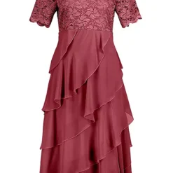 Witt Chiffon Ruffle Dress -Outlet Seraph Dress Store Chiffon Ruffle DressC45889FRSC