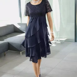 Witt Chiffon Ruffle Dress