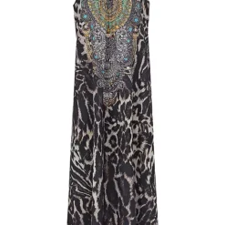 Kaleidoscope Animal Hotfix Maxi Beach Dress -Outlet Seraph Dress Store Kaleidoscope Animal Hotfix Maxi Beach Dress57R571FRSC