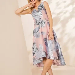 Kaleidoscope Blush Jacquard Prom Dress -Outlet Seraph Dress Store Kaleidoscope Blush Jacquard Prom Dress35C086FRSP W04