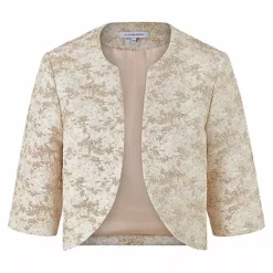 Kaleidoscope Champagne Jacquard Embellished Dress And Jacket -Outlet Seraph Dress Store Kaleidoscope Champagne Jacquard Embellished Dress and Jacket13H558FRSC W04