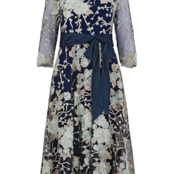 Kaleidoscope Navy Embrodiered Prom Dress -Outlet Seraph Dress Store Kaleidoscope Navy Embrodiered Prom Dress17S571FRSC