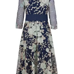 Kaleidoscope Navy Embrodiered Prom Dress -Outlet Seraph Dress Store Kaleidoscope Navy Embrodiered Prom Dress17S571FRSC W01