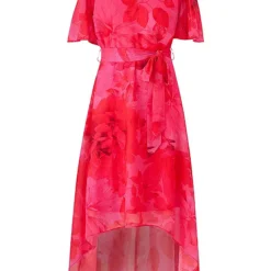 Kaleidoscope Pink Floral Print Hi Low Hem Dress 12 Kaleidoscope Pink Floral Print Hi Low Hem Dress -Outlet Seraph Dress Store Kaleidoscope Pink Floral Print Hi Low Hem Dress35B360FRSC
