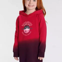 KangaROOS Printed Hooded Sweatshirt Dress