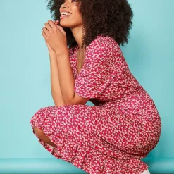 Love Mark Heyes Ditsy Print Jersey Tea Dress - Pink -Outlet Seraph Dress Store Love Mark Heyes Ditsy Print Jersey Tea Dress Pink93X323FRSP W04