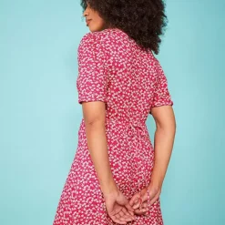 Love Mark Heyes Ditsy Print Jersey Tea Dress - Pink -Outlet Seraph Dress Store Love Mark Heyes Ditsy Print Jersey Tea Dress Pink93X323FRSP W05