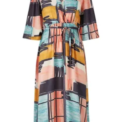 Outlet Seraph Dress Store -Outlet Seraph Dress Store Love Mark Heyes Printed Mock Wrap Midaxi Dress14G886FRSC