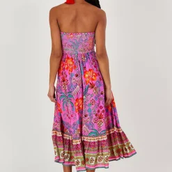 Monsoon Bandeau Palm Print Dress -Outlet Seraph Dress Store Monsoon Bandeau Palm Print Dress41S302FRSP W01