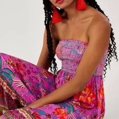 Monsoon Bandeau Palm Print Dress -Outlet Seraph Dress Store Monsoon Bandeau Palm Print Dress41S302FRSP W03