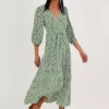 Monsoon Doris Wrap Dress In Sustainable Viscose