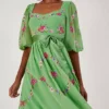 Monsoon Emilia Floral Embroidered Dress