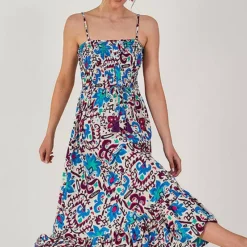 Monsoon Fire Flower Ikat Cami Dress