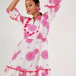 Monsoon Tassel Embellished Medallion Print Kaftan Dress -Outlet Seraph Dress Store Monsoon Tassel Embellished Medallion Print Kaftan Dress70B720FRSP W01