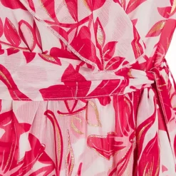 Quiz Pink Floral Chiffon Wrap Midaxi Dress -Outlet Seraph Dress Store Quiz Pink Floral Chiffon Wrap Midaxi Dress84T161FRSP W02