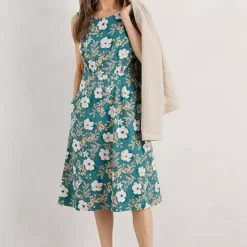Seasalt Cornwall Quick Sketch Dress- Teal -Outlet Seraph Dress Store Seasalt Cornwall Quick Sketch Dress Teal72R361FRSP W02