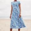 Seasalt Cornwall Wild Bouquet Dress - Blue