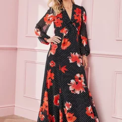 Together! Together Black Print Maxi Dress -Outlet Seraph Dress Store Together Black Print Maxi Dress55T479FRSP W04