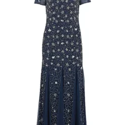 Together! Together Navy Beaded Maxi Dress -Outlet Seraph Dress Store Together Navy Beaded Maxi Dress44W563FRSC