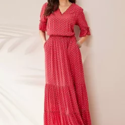 Together! Together Raspberry Maxi Dress 8 Together! Together Raspberry Maxi Dress -Outlet Seraph Dress Store Together Raspberry Maxi Dress31W019FRSP W01