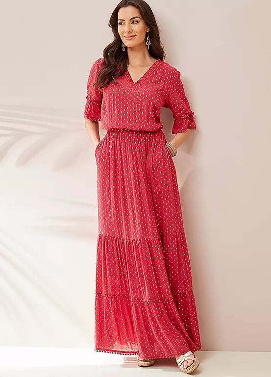 Together! Together Raspberry Maxi Dress 3 Together! Together Raspberry Maxi Dress - Image 3