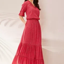 Together! Together Raspberry Maxi Dress 9 Together! Together Raspberry Maxi Dress -Outlet Seraph Dress Store Together Raspberry Maxi Dress31W019FRSP W02