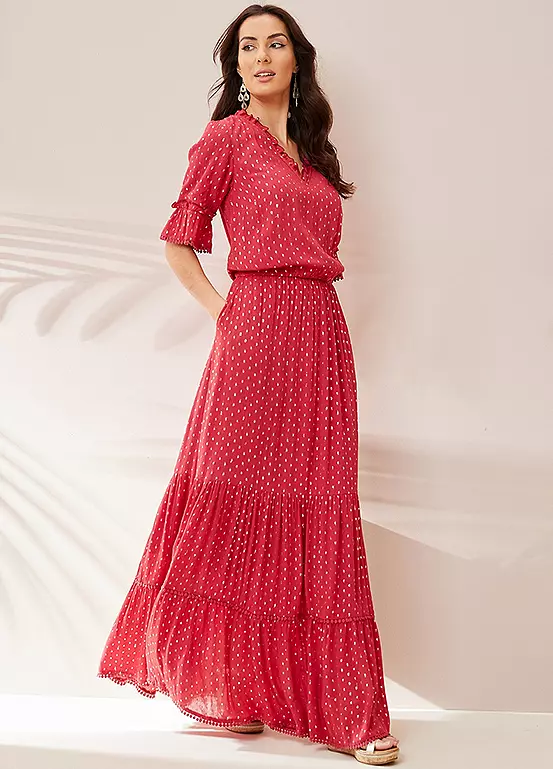 Together! Together Raspberry Maxi Dress 4 Together! Together Raspberry Maxi Dress - Image 4