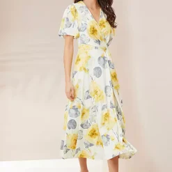 Together! Together Yellow Print Jersey Dress -Outlet Seraph Dress Store Together Yellow Print Jersey Dress48K541FRSP W01