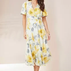 Together! Together Yellow Print Jersey Dress -Outlet Seraph Dress Store Together Yellow Print Jersey Dress48K541FRSP W02