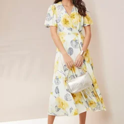 Together! Together Yellow Print Jersey Dress -Outlet Seraph Dress Store Together Yellow Print Jersey Dress48K541FRSP W03