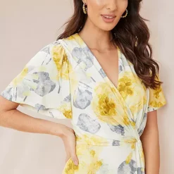 Together! Together Yellow Print Jersey Dress -Outlet Seraph Dress Store Together Yellow Print Jersey Dress48K541FRSP W04